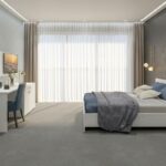 carpet with grey walls